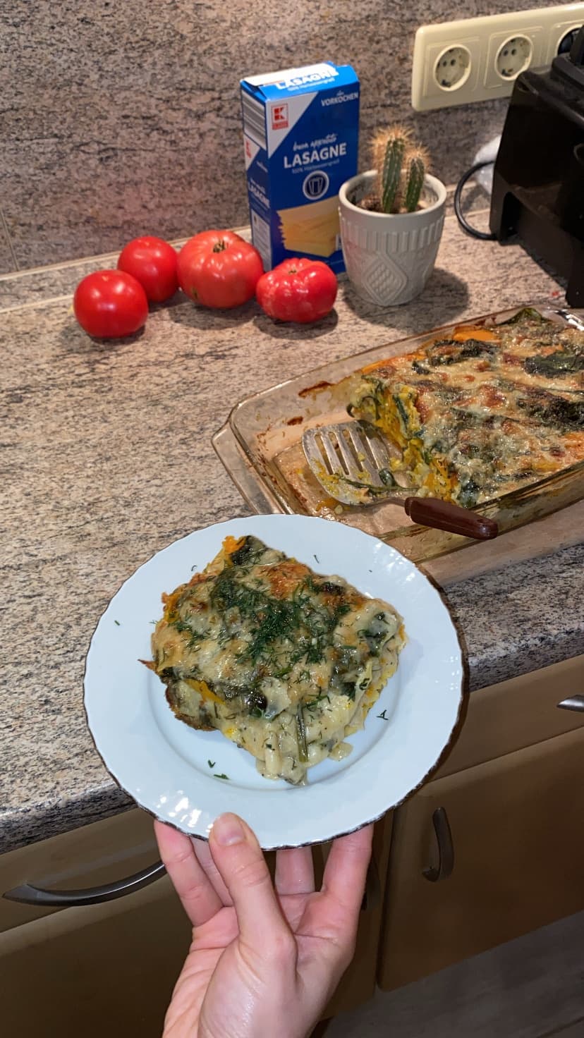 Smoked Salmon and Pumpkin Lasagna Recipe Image