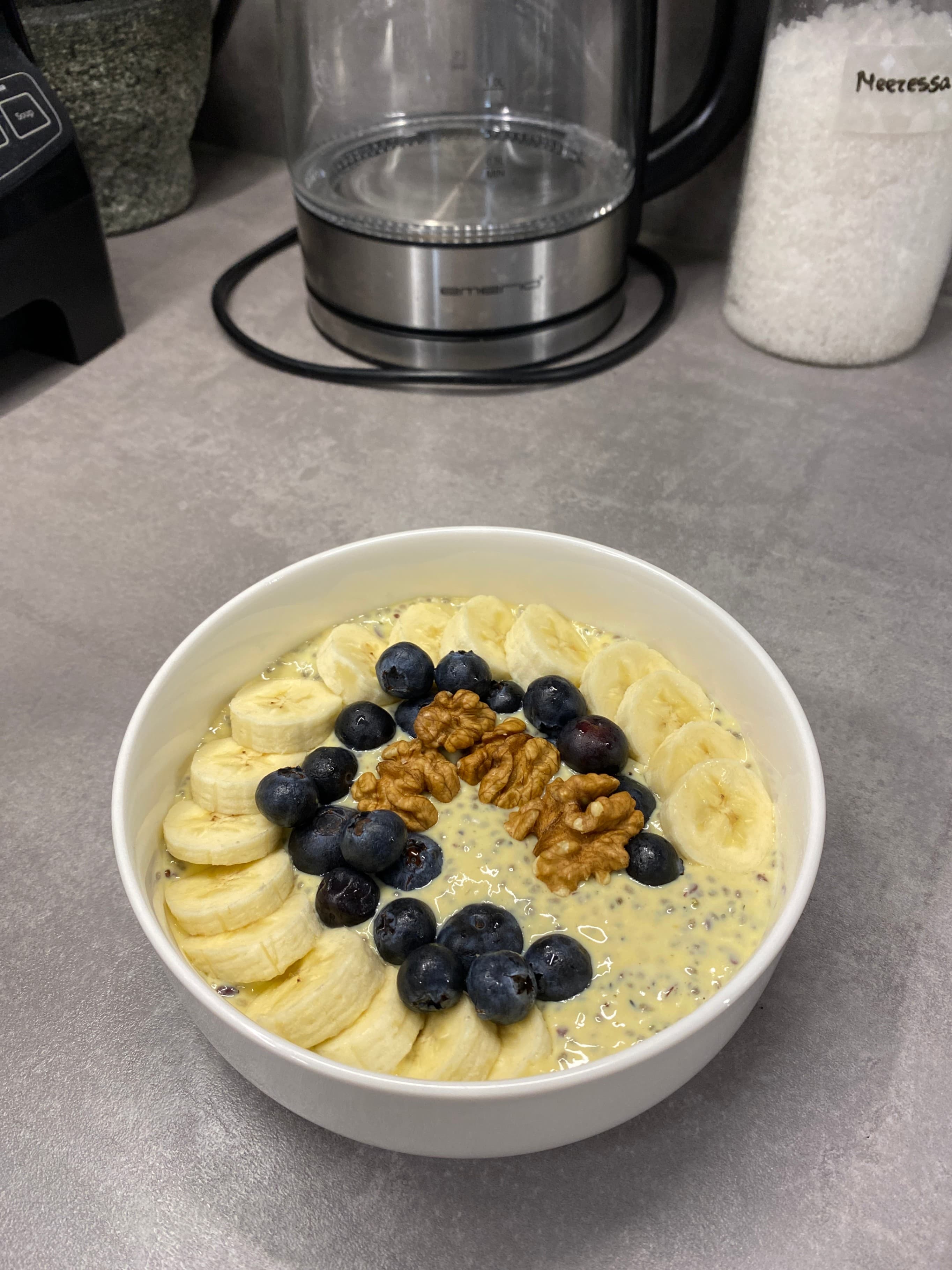 Banana Protein Chia Pudding Recipe Image