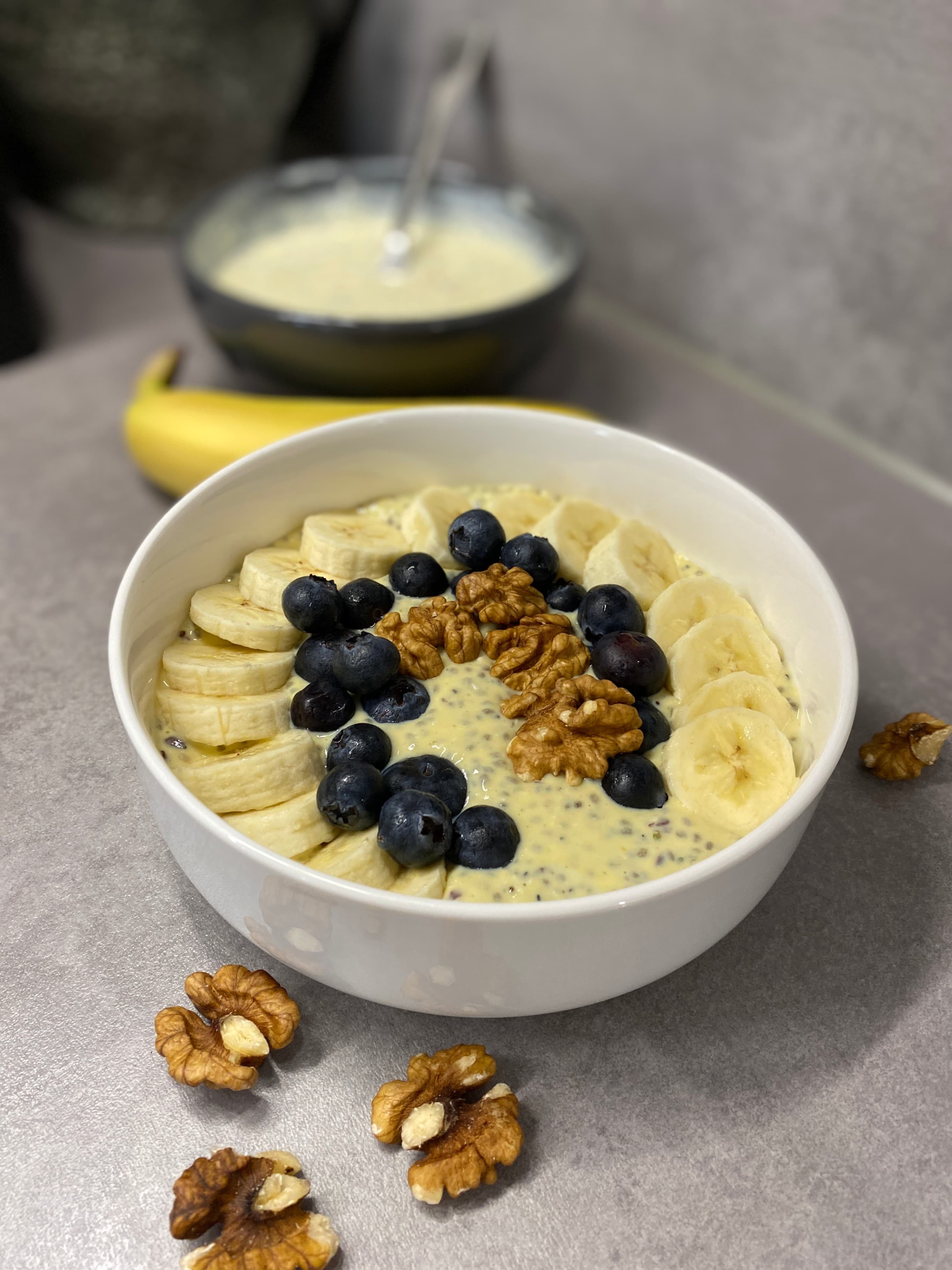 Banana Protein Chia Pudding Recipe Image