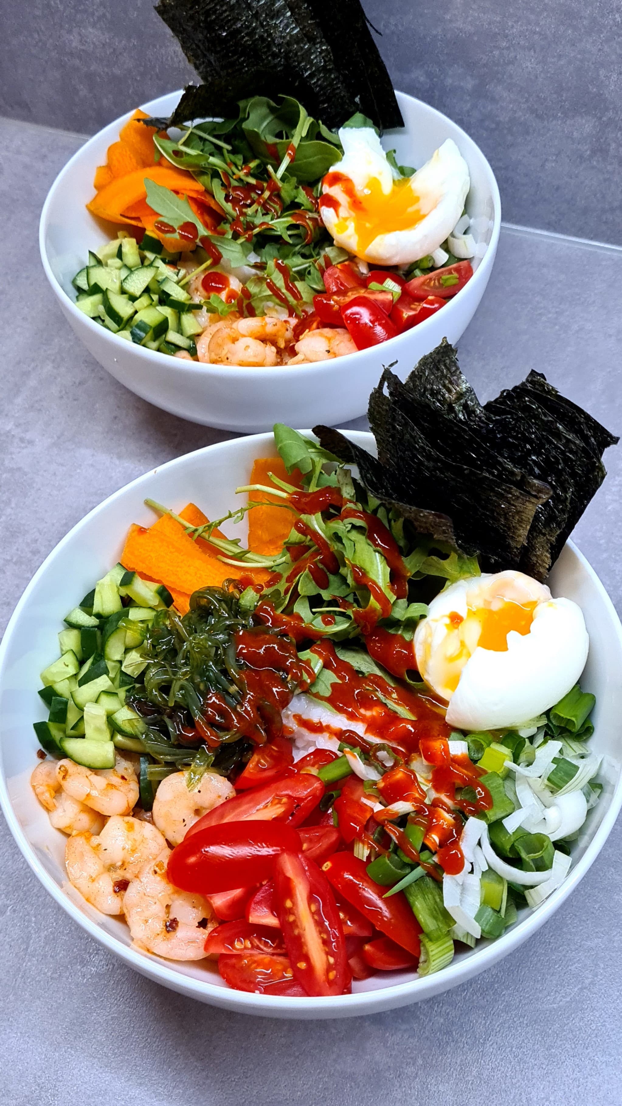 Shrimp & Wakame Sushi Bowl Recipe Image