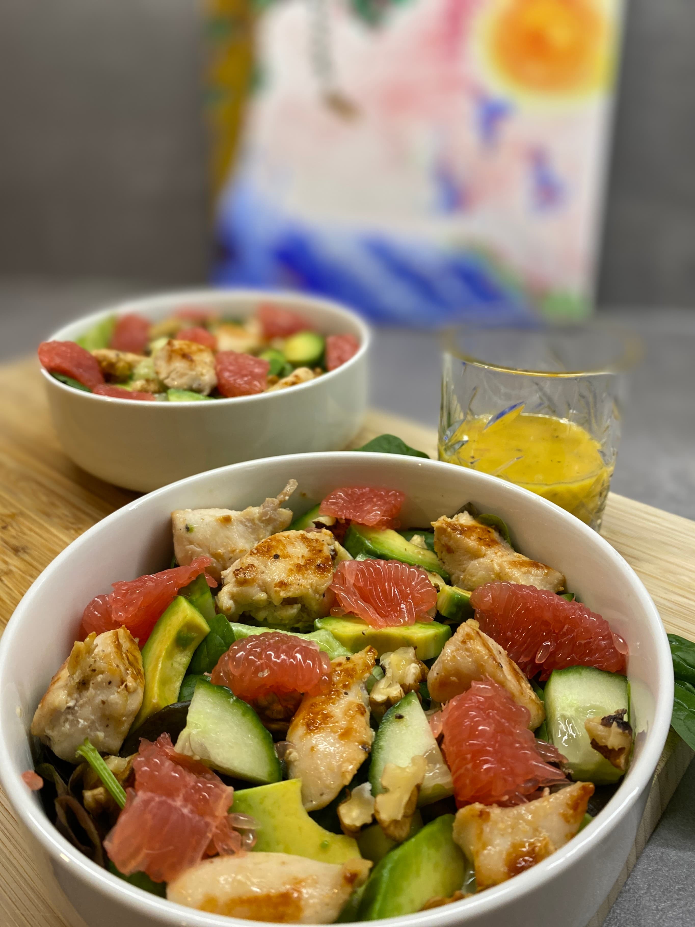 Chicken Salad with Grapefruit Dressing Recipe Image