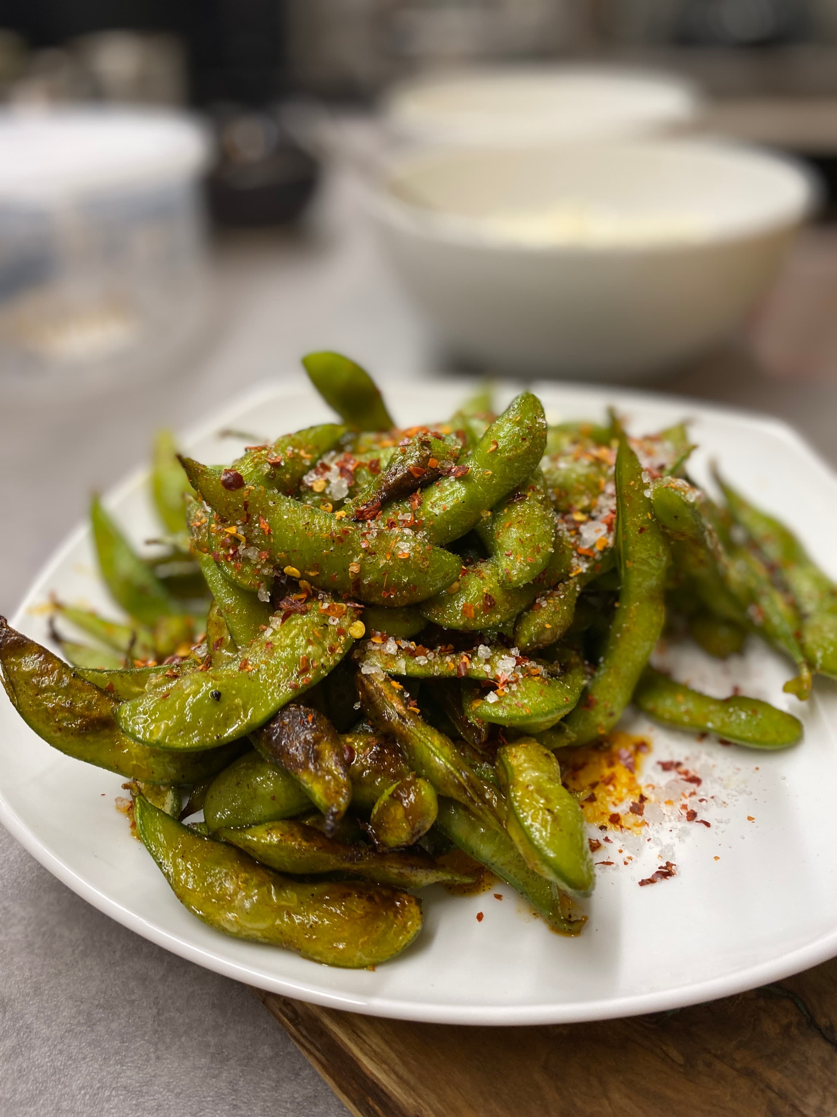 Buttery Grilled Edamame Recipe Image