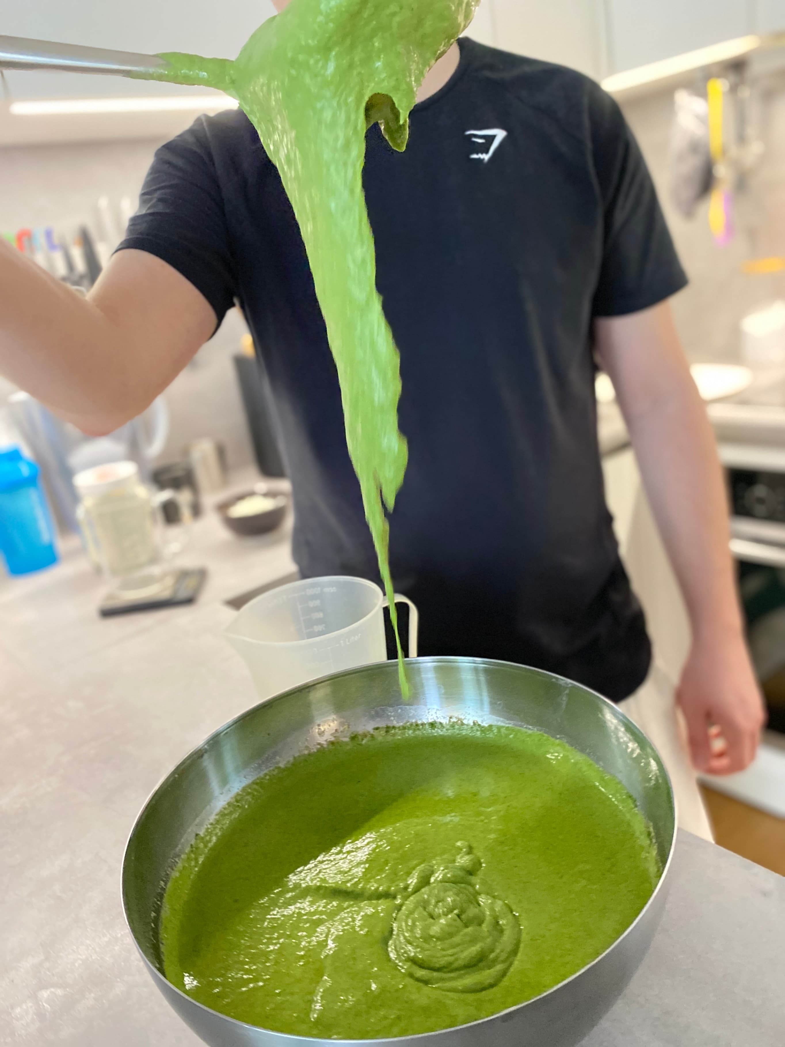 Spätzle aux épinards protéinés (sans lait) Recipe Image