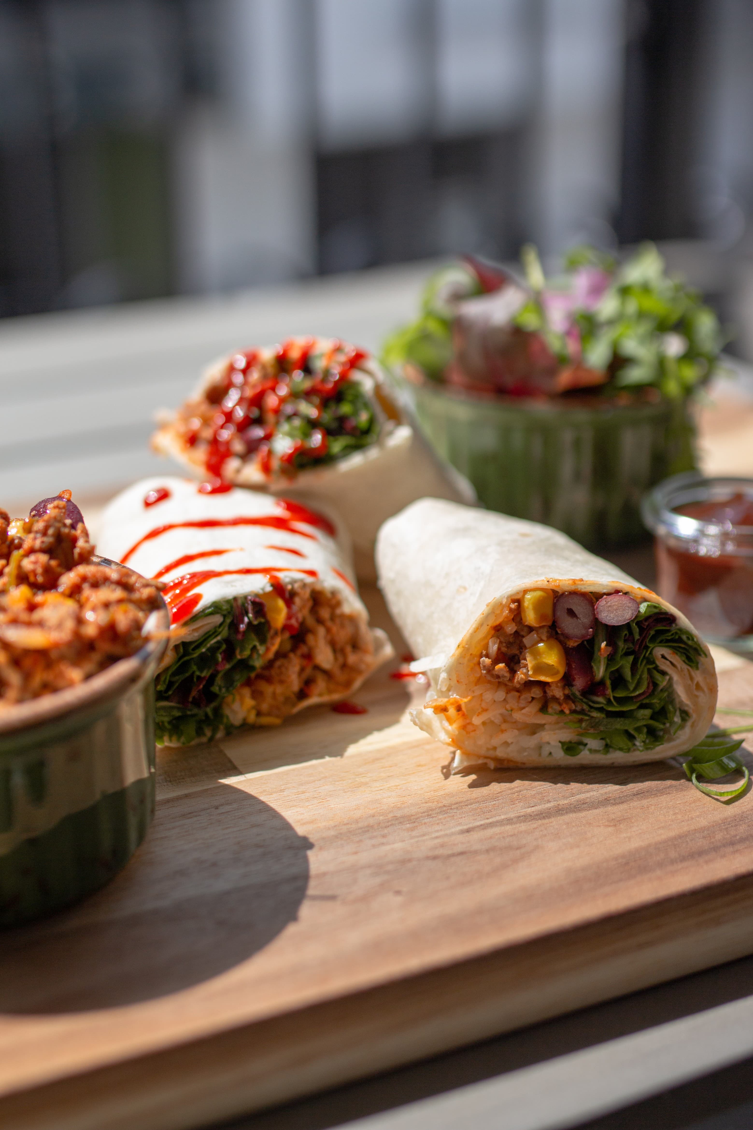 Corn & Bean Burritos with Beef Recipe Image