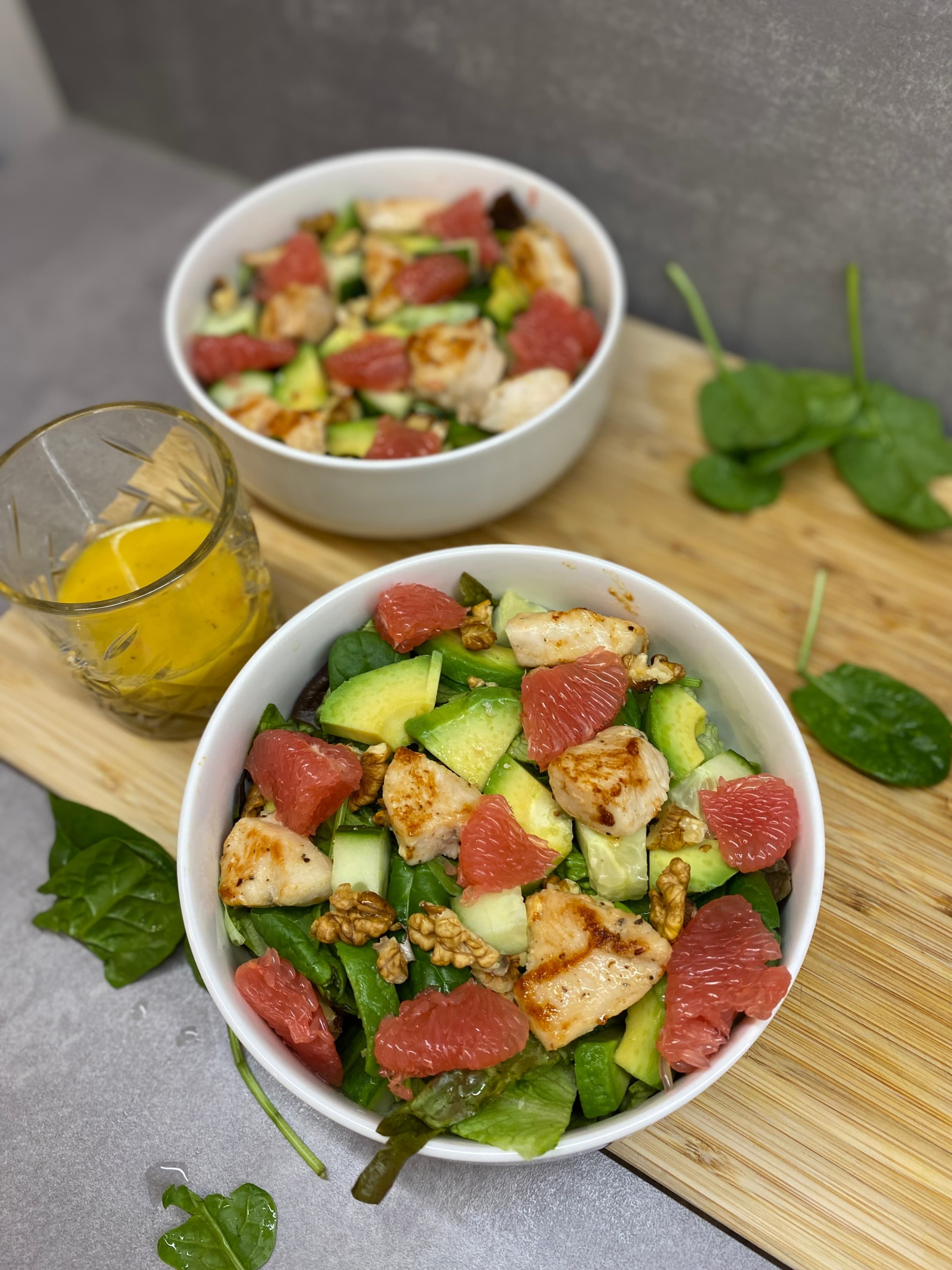 Chicken Salad with Grapefruit Dressing Recipe Image